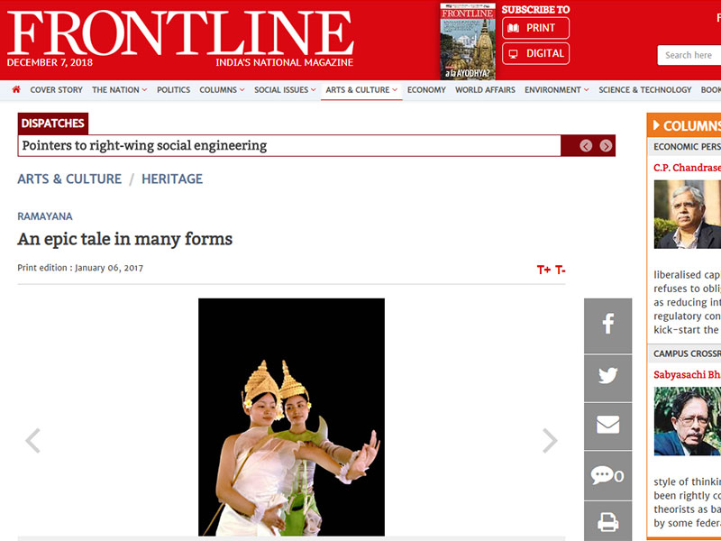 Sacred Dancers in Benoy K. Behl’s Ramayana Documentary, 2017
