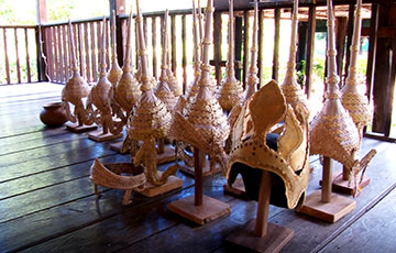 Weaving crowns and mask making